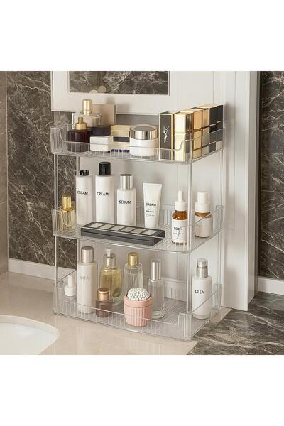 Bambus Home 3 Layers Makeup Organizer Makeup/Cosmetic/Kitchen/Bathroom/Jewelry Organizer Multipurpose