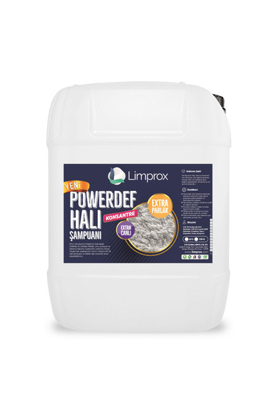 Limprox Powerdef 30 Litre Köpüklü Oksijen Halı Yıkama Şampuanı İlacı Deterjan...