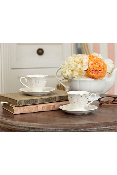 Madame Coco Hilarant 4-teiliges Kaffeetassen-Set