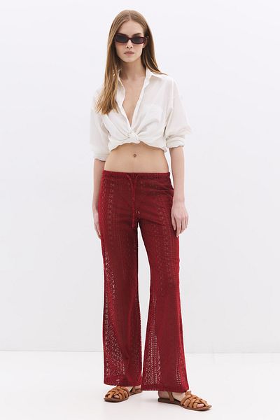 No Matter What Textured Straith Fit Trousers