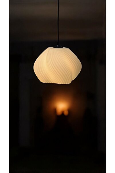 N NOXXO Vintage Dekoratif Bohem Vegan 3d Sarkıt Tekli Avize Oturma Odası Salon Mutfak