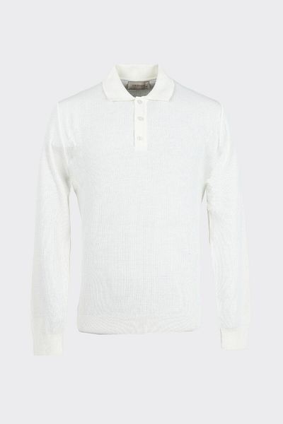 Kadir Büyükkaya Men's Buttoned Polo Collar Knitwear-Kax6706W