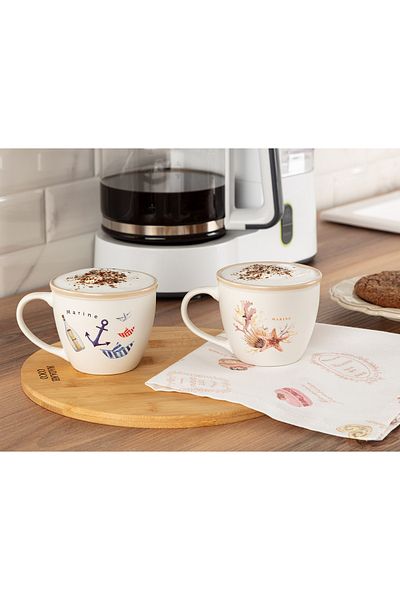 Madame Coco Marine Pente 2-teiliges Tassenset