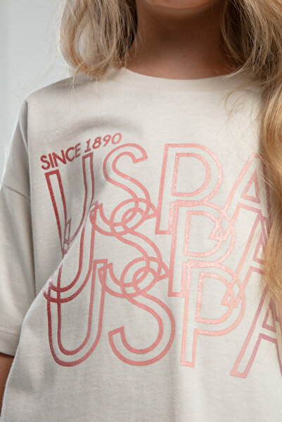 U.S. Polo Assn. Girl's Crew Neck 100% Cotton Pajama Set Thclvrpll63