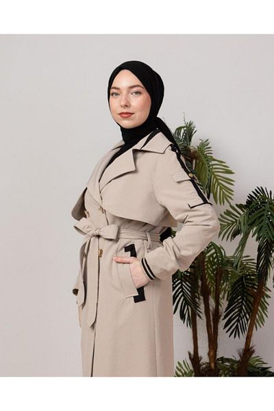 Tebrikler tekstil trench midi pentru femei model M9060