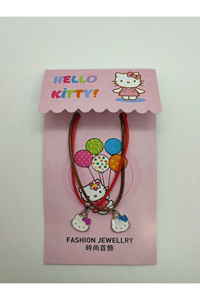 Mia Giyim Hello Kitty 2'li Arkadaşlık Kolyesi Çok Renkli Ayarlanabilir İpli 2...