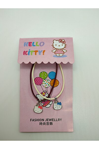 Mia Giyim Hello Kitty 2'li Arkadaşlık Kolyesi Çok Renkli Ayarlanabilir İpli 2...