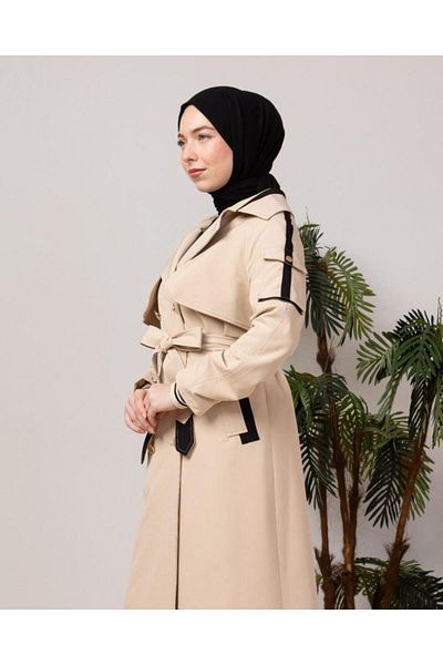 Tebrikler tekstil trench midi pentru femei model M9060