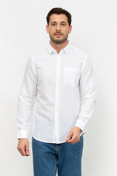 Calvin Klein Linen Cotton Regular Men's Shirt
