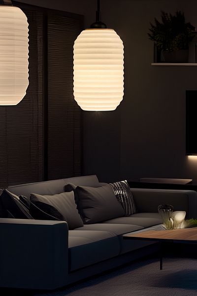 RATEK AHŞAP Modern Bohemian 23X27 cm Mocca Series Living Room Kitchen Living Room Cafe Bar Pendant Lamp Single Chandelier
