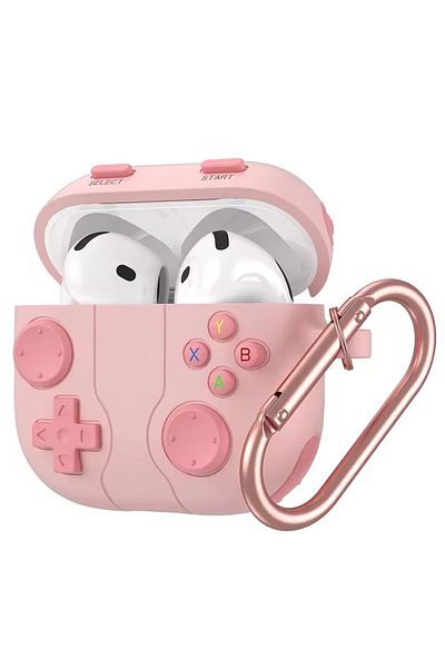 daystar AirPods 4Th Generation Compatible Pink Game Console Figure Headphone Case