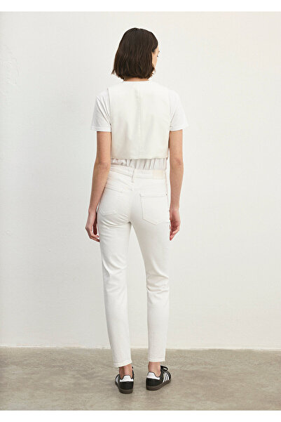 Mavi Cindy All Blue White Jean Trousers 100277-81362