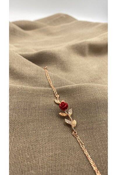 SURA SILVER GÜL MODEL 925 AYAR ROSE GÜMÜŞ SET (KOLYE,KÜPE,BİLEKLİK VE AYARLANABİLİR YÜZÜK)