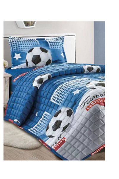 Moon 3-Piece Compressed Bed Quilt Set with Children's Drawings