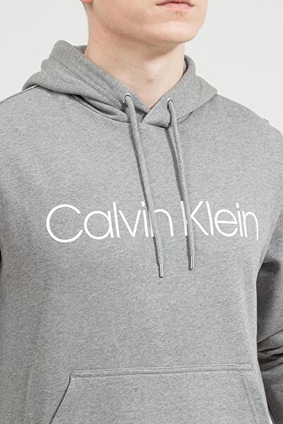 Calvin Klein Cotton Logo Hoodie Erkek Kapüşonlu Sweatshirt
