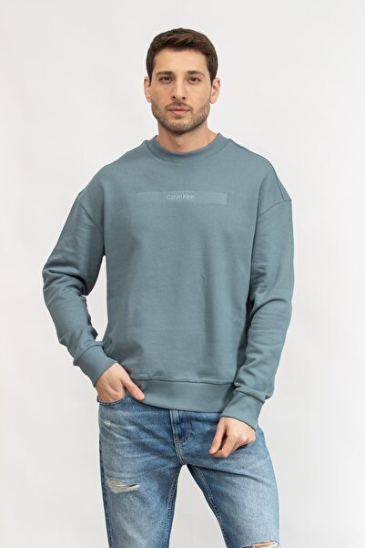 Calvin Klein Men's Crew Neck Sweatshirt Parlement Blue
