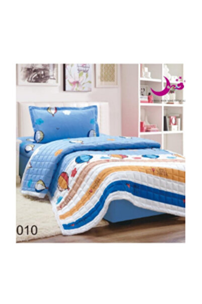 Moon 3-Piece Compressed Bed Quilt Set with Children's Drawings