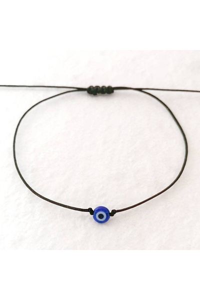 bygüneşaccessories Evil Eye Beaded Drawstring Design Bracelet
