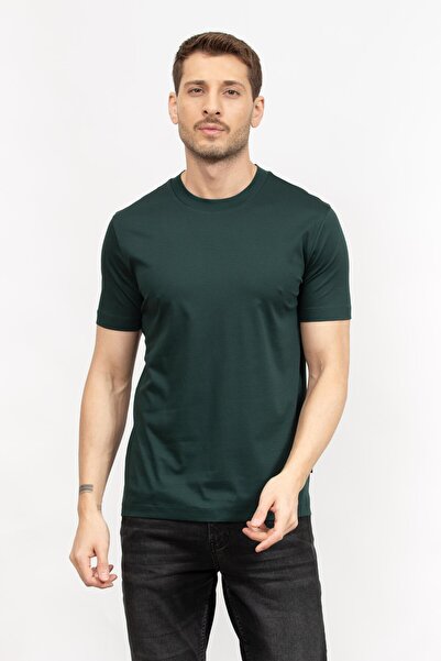 BOSS Erkek Bisiklet Yaka T-Shirt