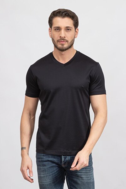 Emporio Armani Erkek Bisiklet Yaka T-Shirt Lacivert
