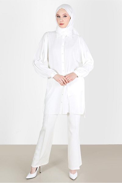 Alvina Men's Collar Tunic - Neck Buttoned, 42563