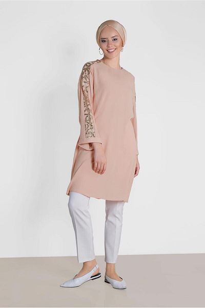 Alvina Tunic with Pul Painted Sleeves 4432