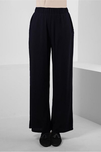 Alvina Wide Leg Pants with Elastic Waist 70555