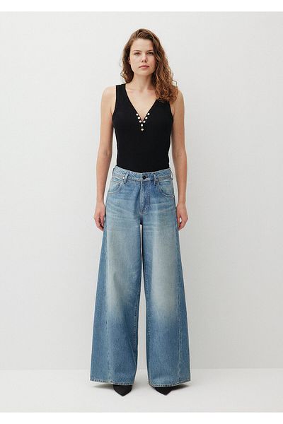 Mavi Pantaloni erica iconici albastru deschis lucios Jean 1010720 -87992
