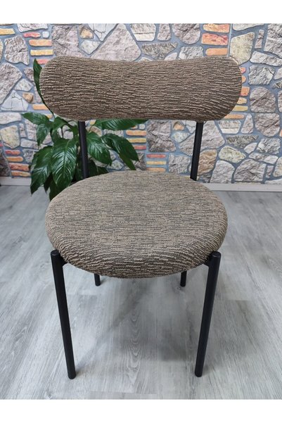 COVER TEKSTİL Husă pentru scaun Teddy Bucătărie Sufragerie Cafenea Restaurant Husă pentru scaun MODEL COAJĂ DE LEMN