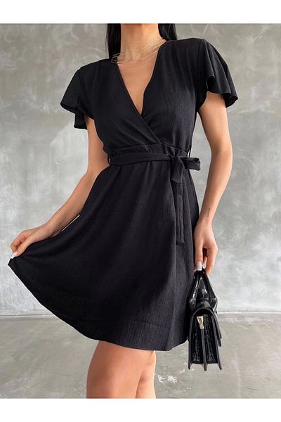 KAZAX Rochie înfășurată de mărime mini