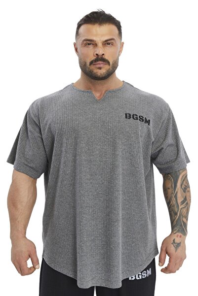 BGSM Tricou supradimensionat din bumbac, Gym Rag Top BGSM 3376