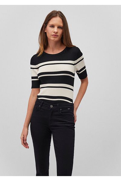 Mavi Crew Neck Striped Short Sleeve Knitwear Fitted / Fitted Cut 1710484 -85407