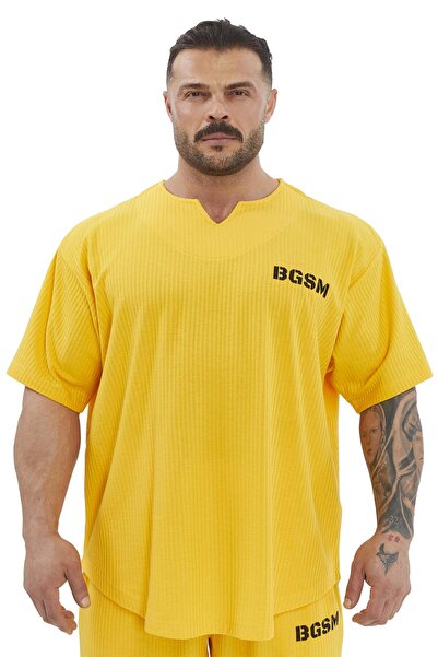 BGSM Tricou supradimensionat din bumbac, Gym Rag Top BGSM 3376