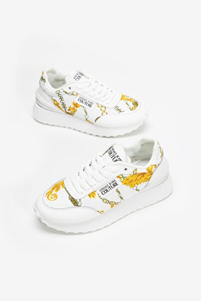 VERSACE JEANS COUTURE Sarı-Beyaz Kadın Sneaker 75VA3SH2ZS911G03