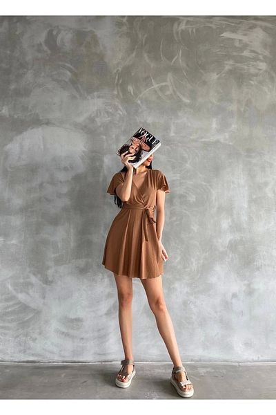 KAZAX Rochie înfășurată de mărime mini