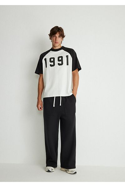 Mavi Black Wide Leg Basic Sweatpants - 0010338 -900