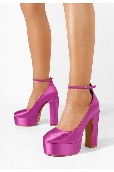 B T Shoes Pantofi Cu Toc Gros Si Platforma Matea V2 Mov