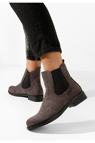 B T Shoes Women's grey chelsea boots Zelmira