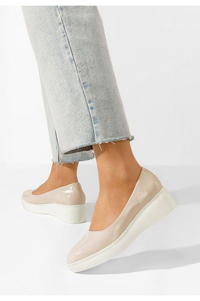 B T Shoes Milanca V3 beige platform casual shoes