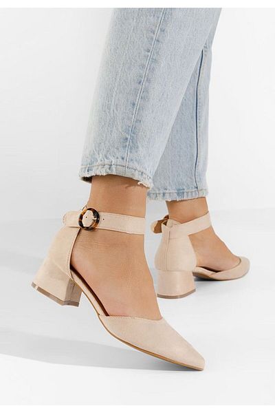 B T Shoes Pantofi Cu Bareta Kadie Bej