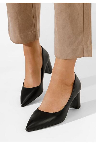 B T Shoes Pantofi Cu Toc Negri Danza