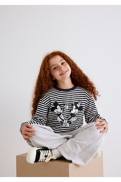 Mavi Tricou cu imprimeu Mickey și Minnie Regular Fit / Regular Fit 7610252 -85308