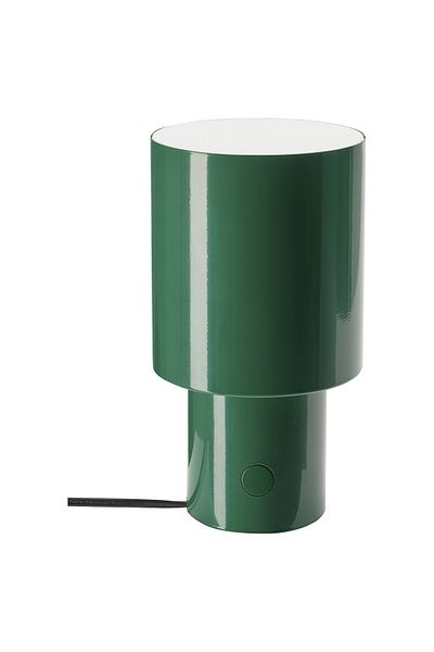 IKEA SPETSBOJ Table lamp, dimmable/green, 22 cm