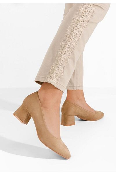 B T Shoes Pantofi Cu Toc Gros Brasea Kaki