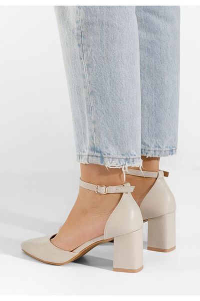 B T Shoes Pantofi Cu Bareta Bej Alivila