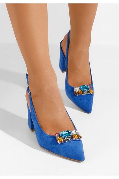 B T Shoes Pantofi Slingback Rossana Albastri