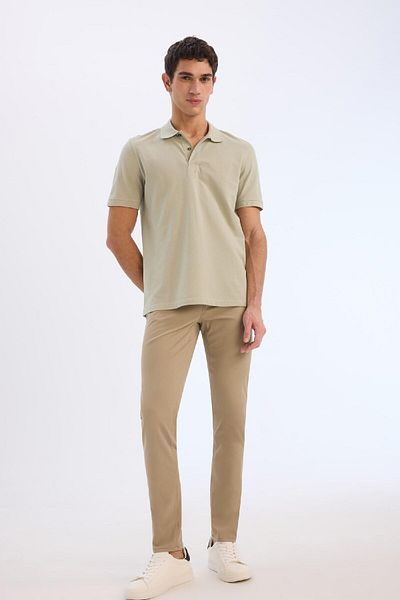 DeFacto Παντελόνι Slim Fit Gabardine Chino Canvas B2089ax25sp