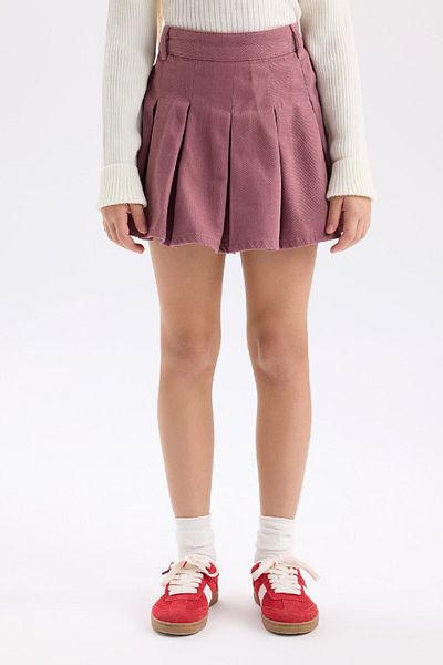 DeFacto Gabardine-Falten-Shorts-Rock für Mädchen – D6042A824WN