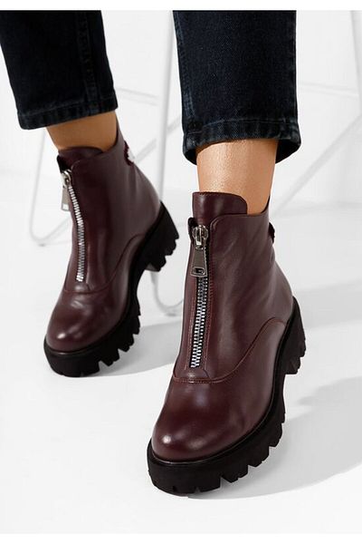 B T Shoes Women's boots in dark blue Velora leather