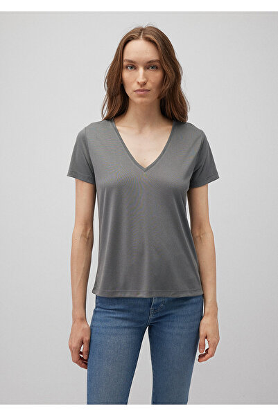 Mavi Gray Modal Tencel Regular Fit T-Shirt - 1612692 -83565